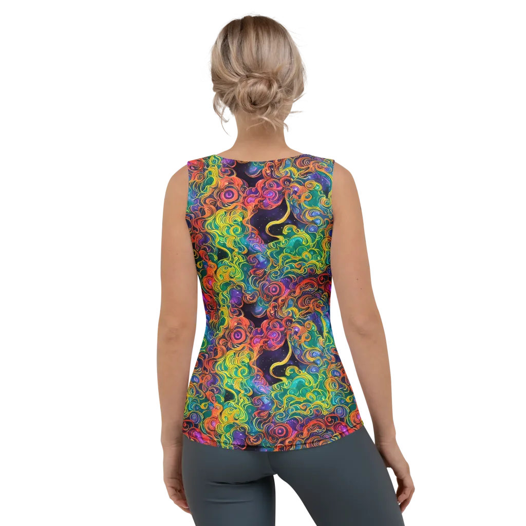 Cosmic Swirl on Women's Tank Top — Back