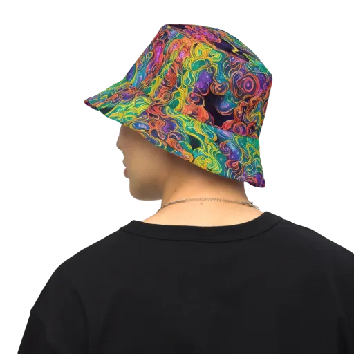 Cosmic Swirl on a Reversible Bucket Hat