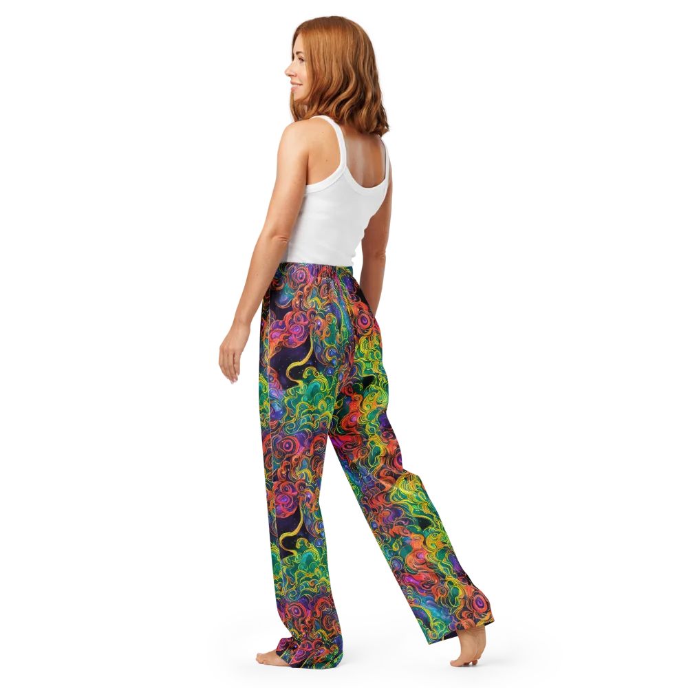 Cosmic Swirl on Women's Pajama Pants — Back