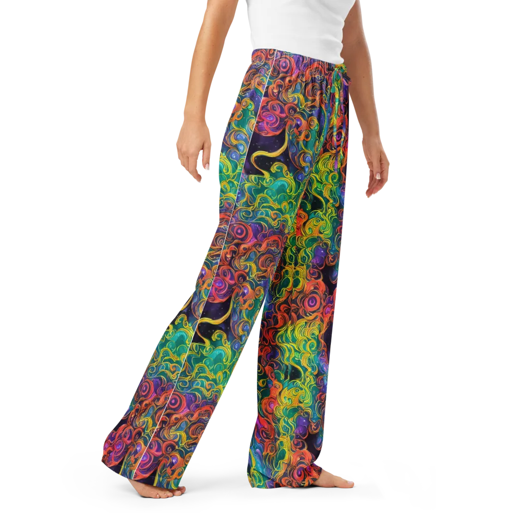 Cosmic Swirl on Women's Pajama Pants — Right Front
