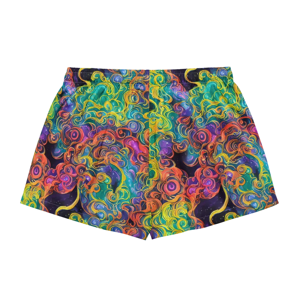 Cosmic Swirl on Women's Pajama Shorts — Back
