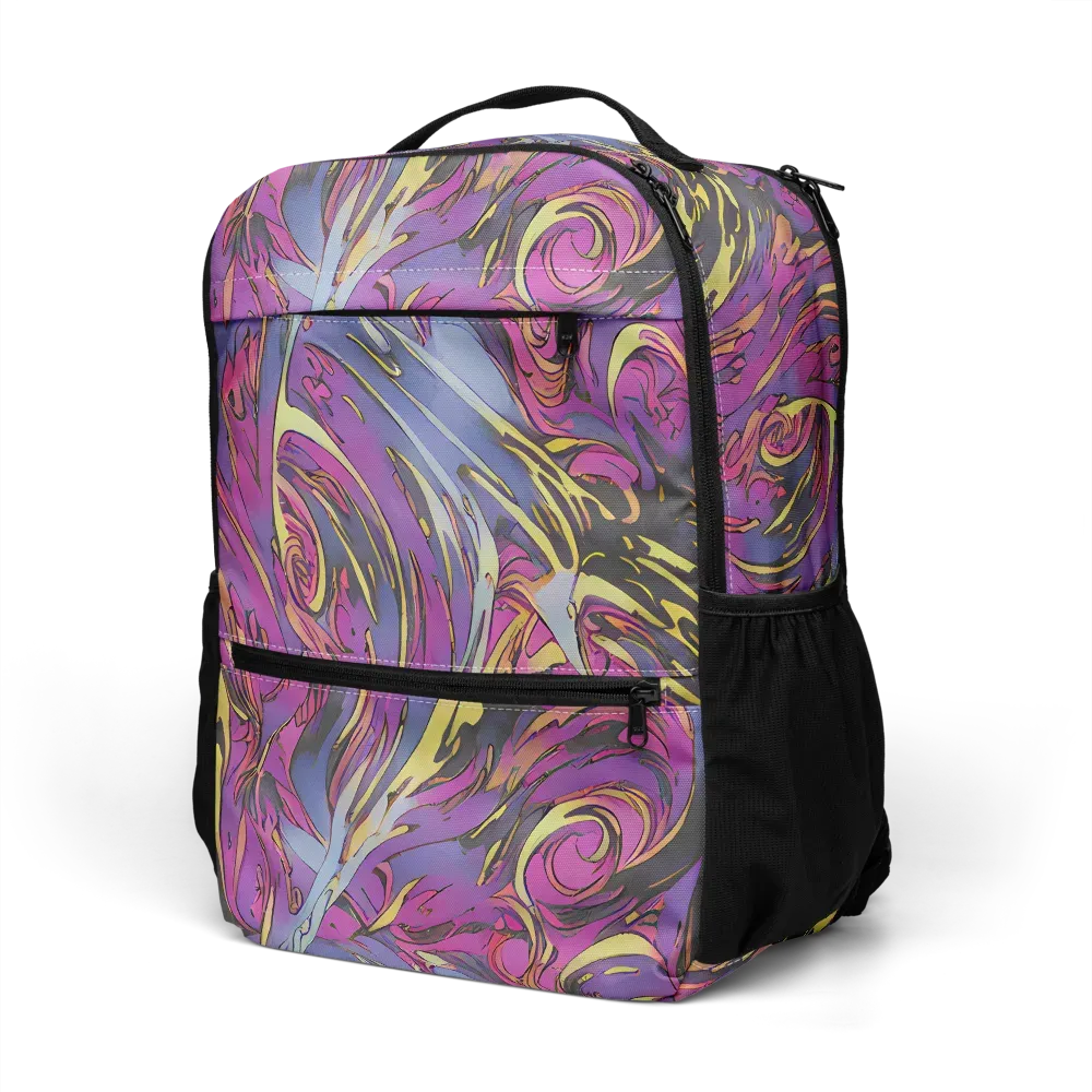 Psychedelic Surge on Utility Backpack — Left Front