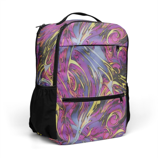 Psychedelic Surge on a Utility Backpack