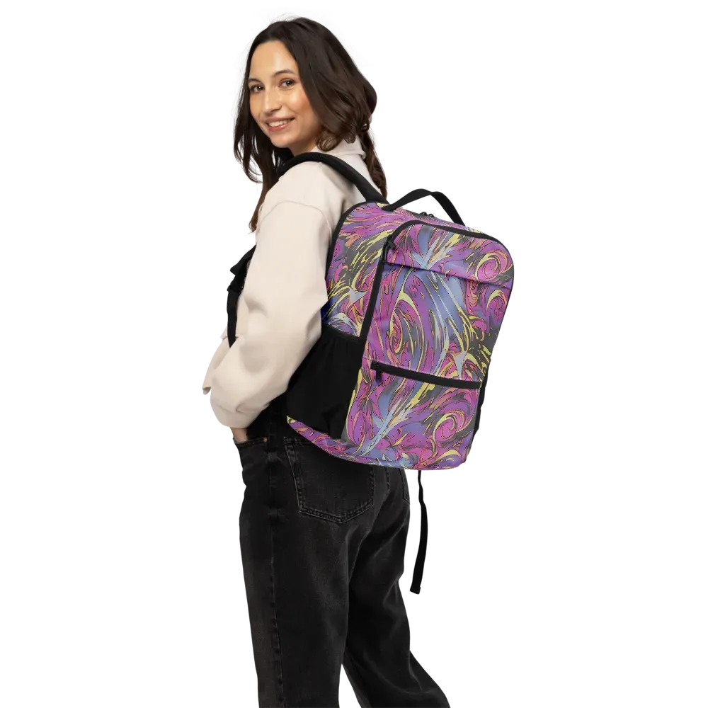 Psychedelic Surge on Utility Backpack — Back