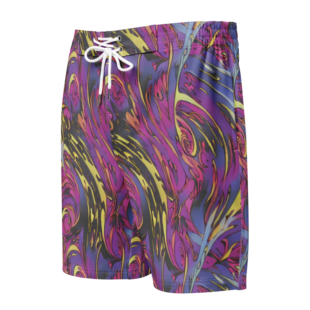 Psychedelic Surge on Men's Board Shorts — Front