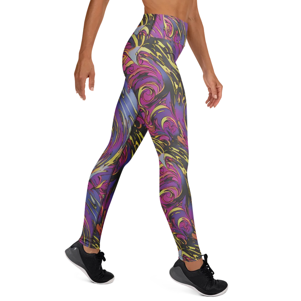 Psychedelic Surge on Yoga Leggings — Right