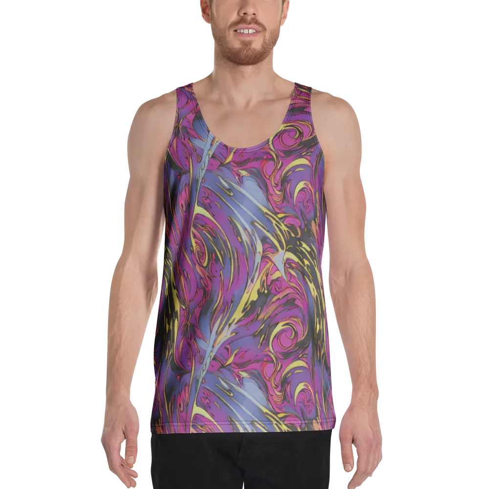 Psychedelic Surge on Men's Tank Top — Front
