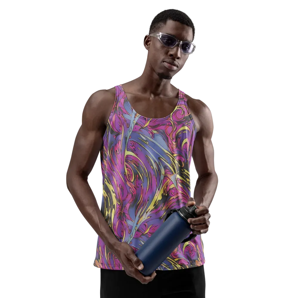 Psychedelic Surge on Men's Tank Top — Front