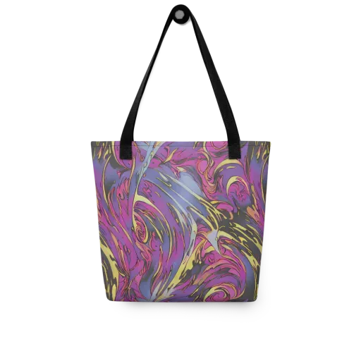 Psychedelic Surge on a Tote Bag