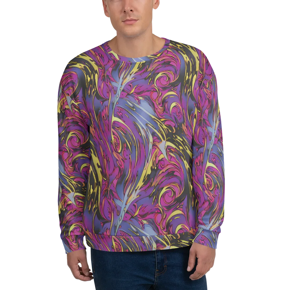 Psychedelic Surge on Sweatshirt — Front