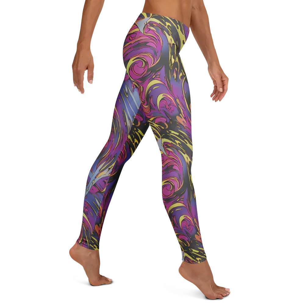 Psychedelic Surge on Leggings — Right