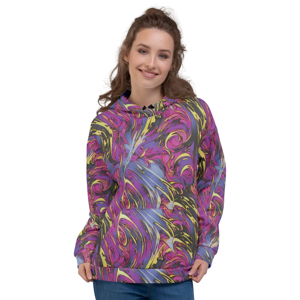 Psychedelic Surge on Hoodie — Front