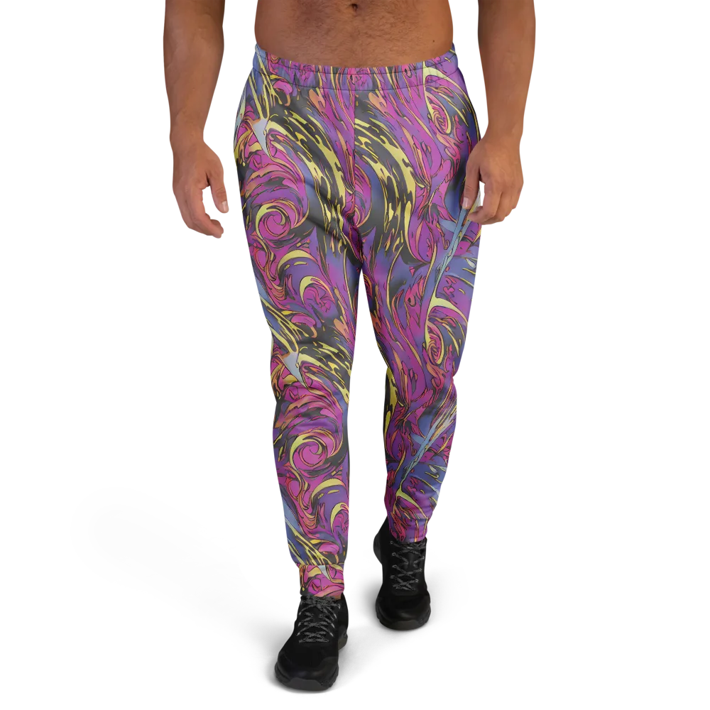 Psychedelic Surge on Men's Joggers — Front