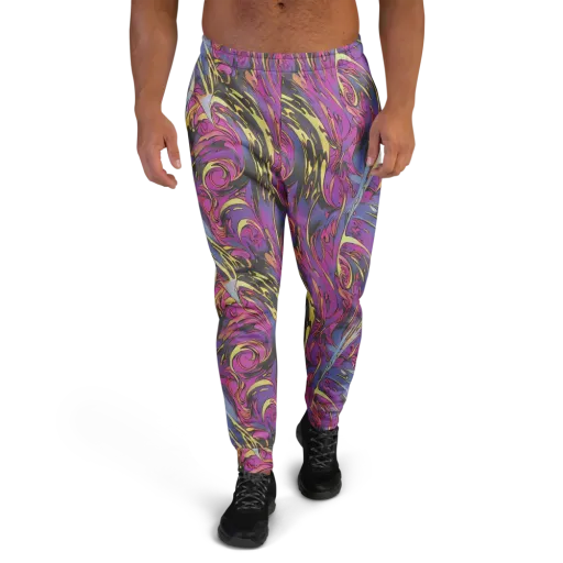 Psychedelic Surge on a Men's Joggers