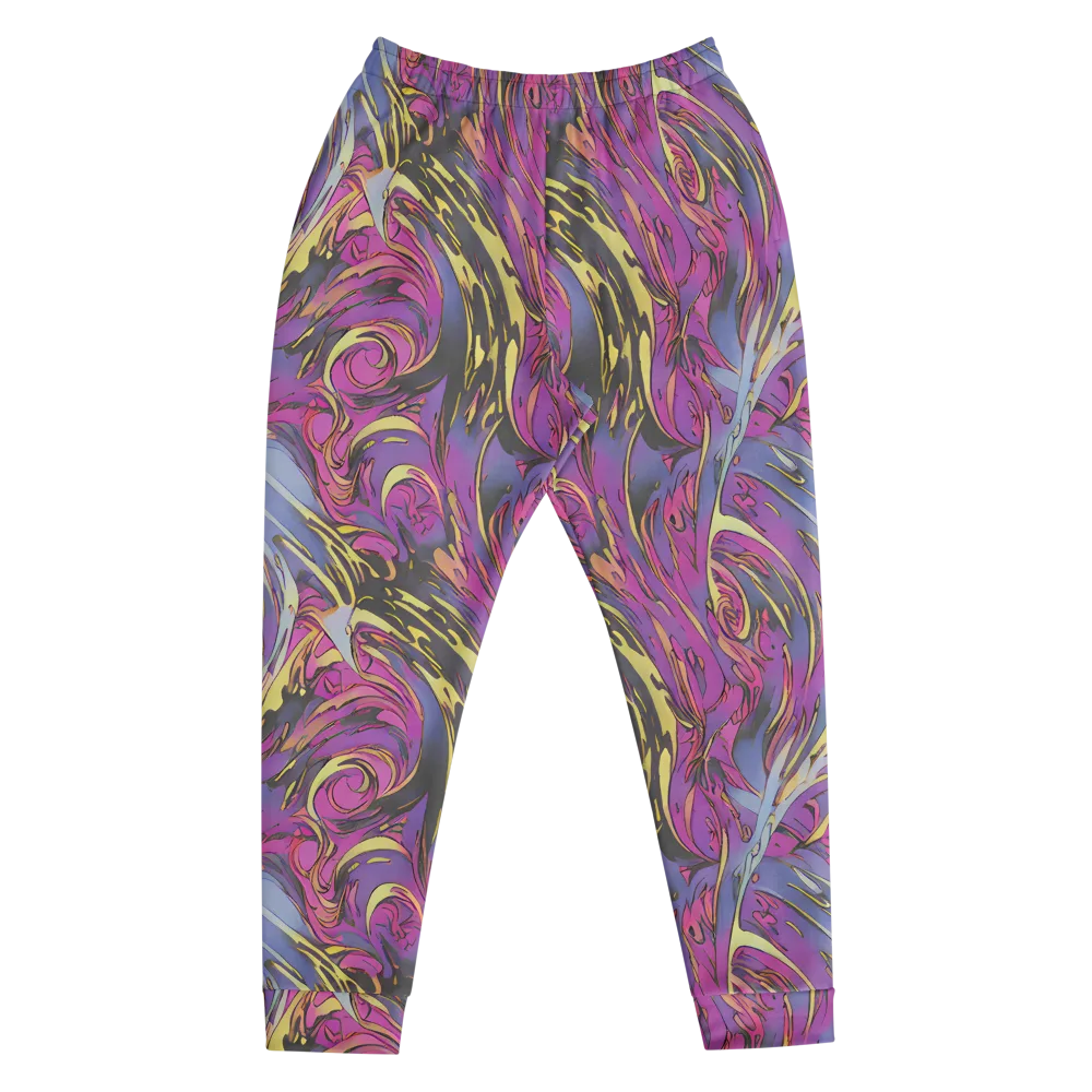 Psychedelic Surge on Men's Joggers — Front