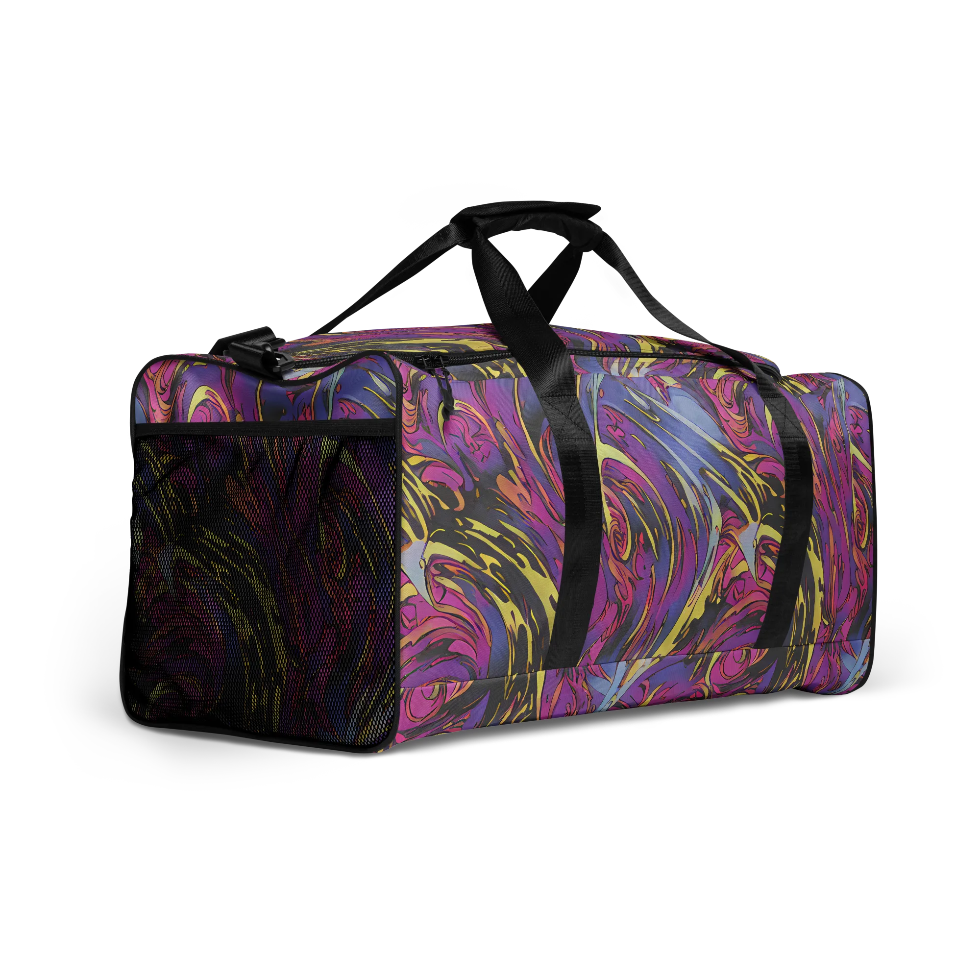 Psychedelic Surge on Duffle Bag — Right Front