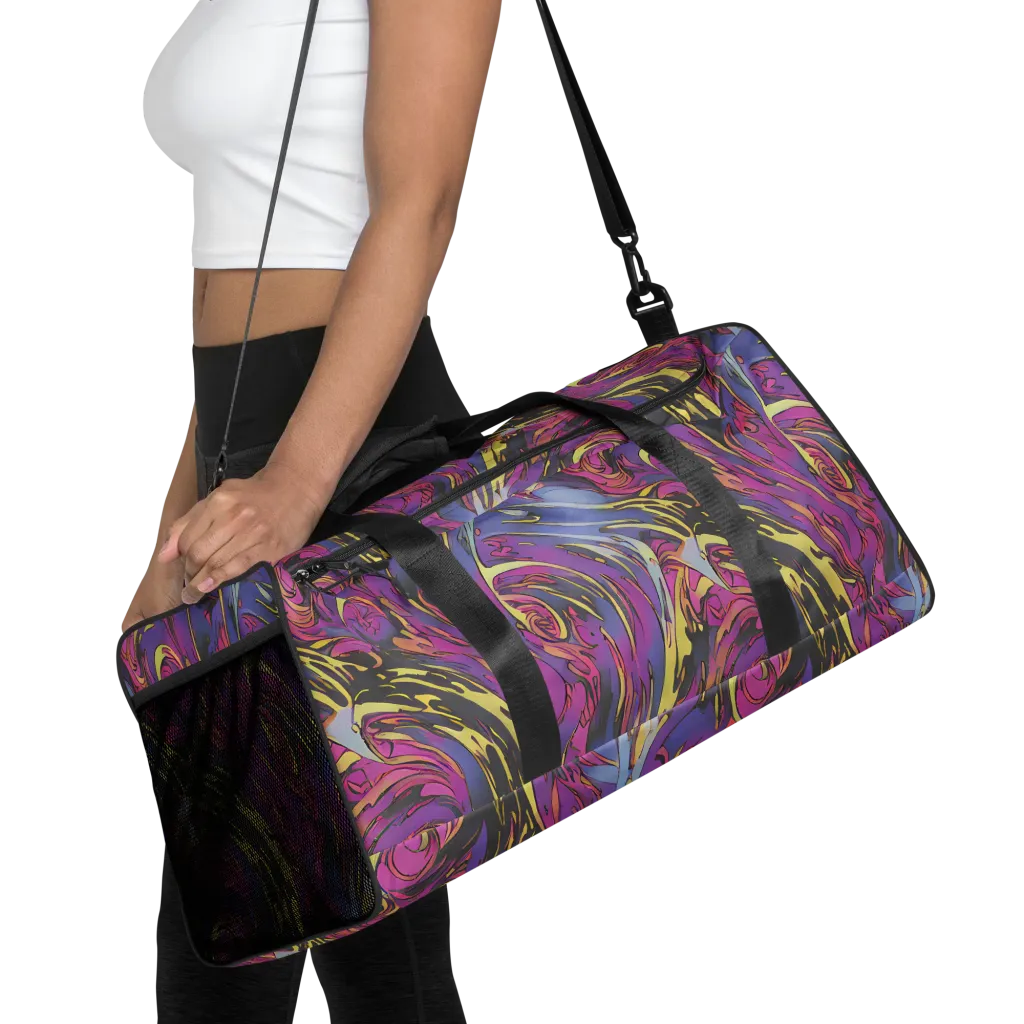 Psychedelic Surge on Duffle Bag — Front