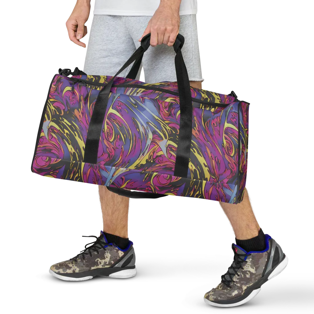 Psychedelic Surge on Duffle Bag — Front