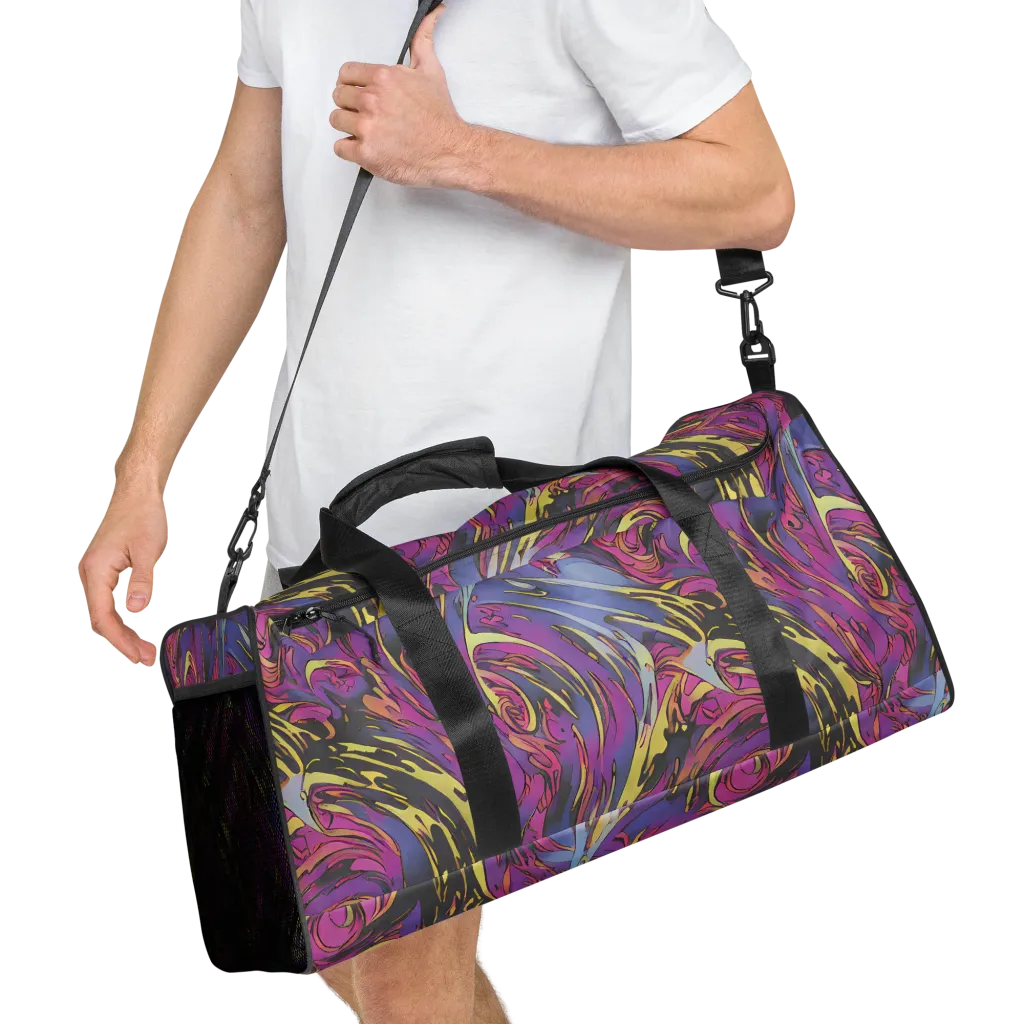 Psychedelic Surge on Duffle Bag — Right Front
