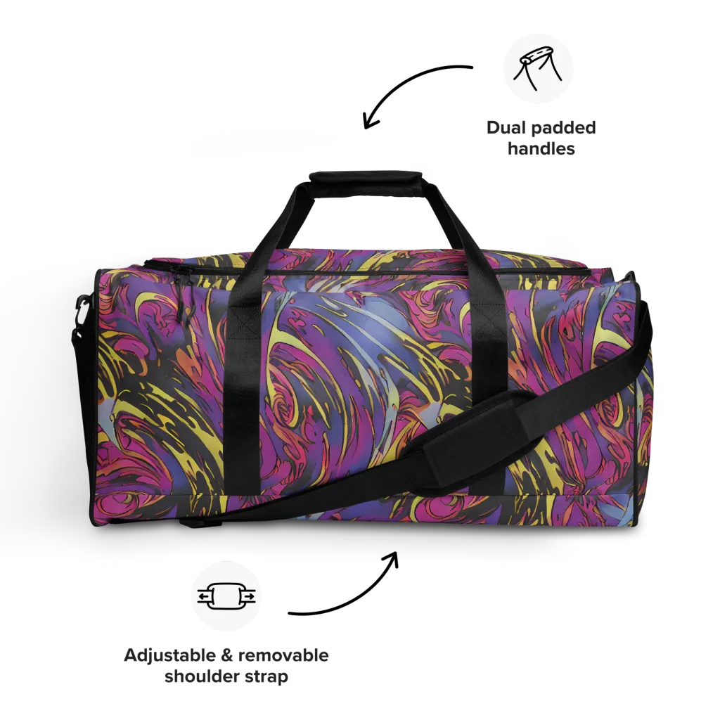 Psychedelic Surge on Duffle Bag — Front