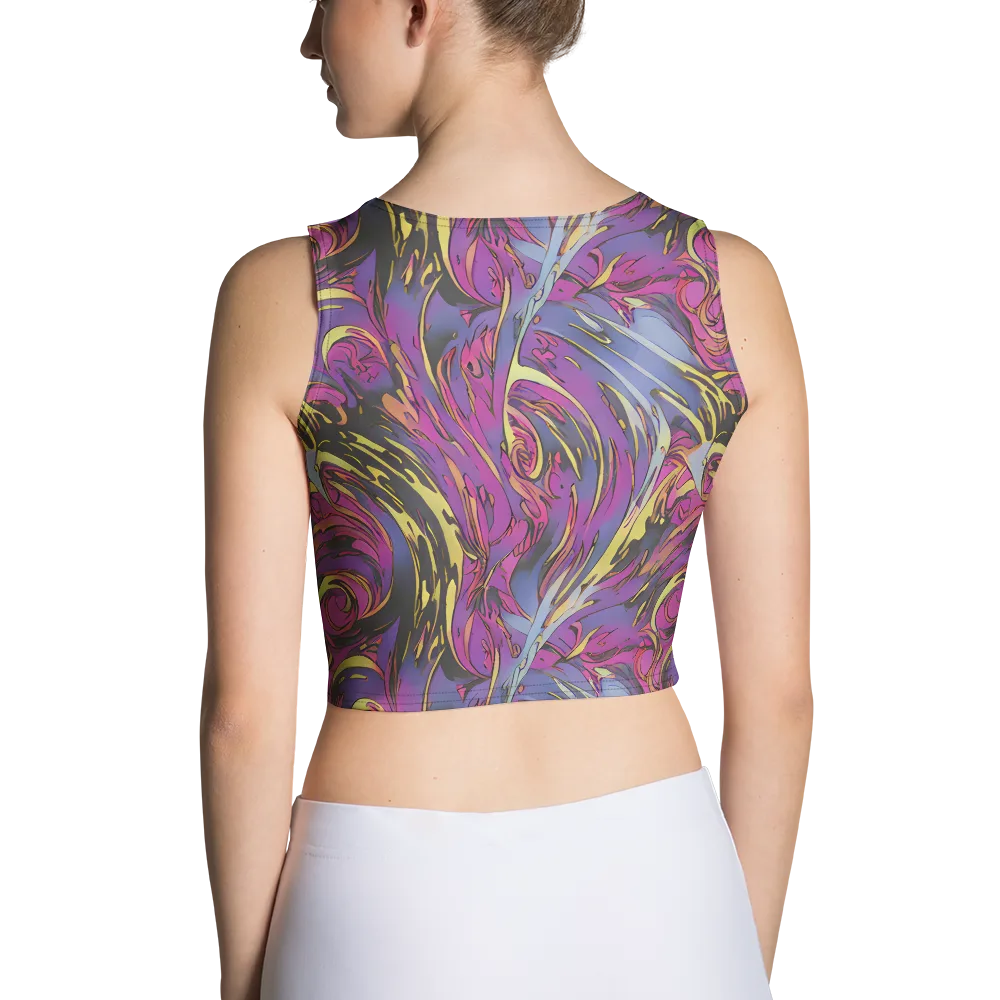 Psychedelic Surge on Crop Top — Back