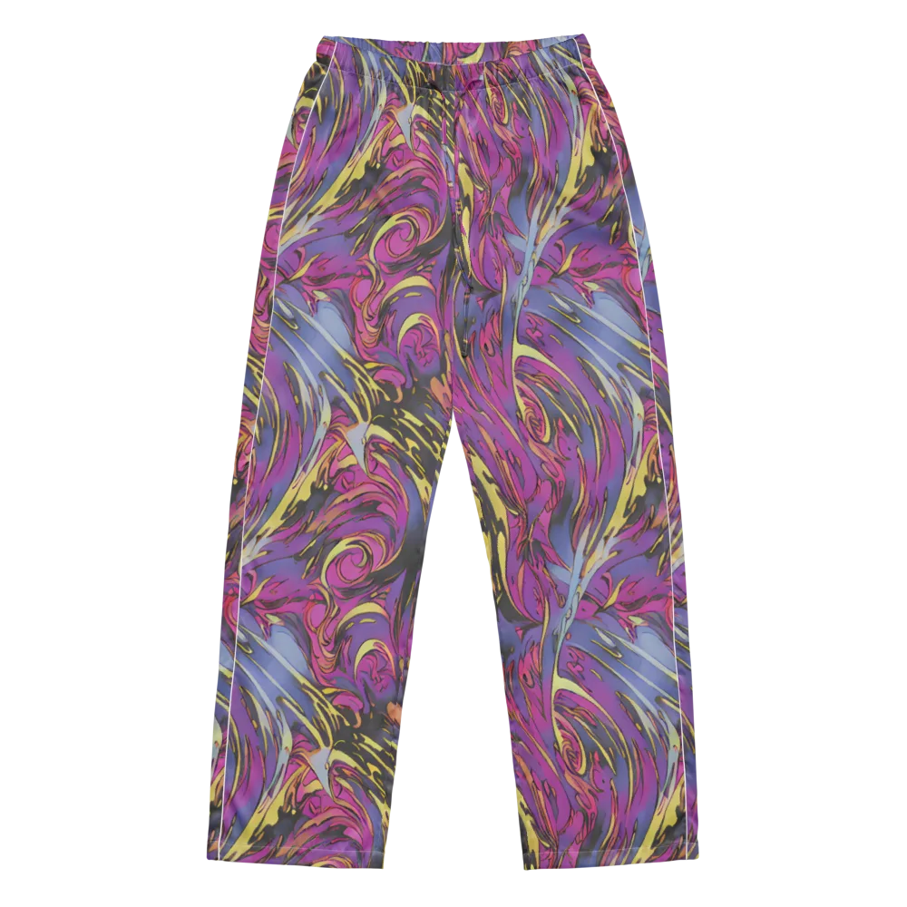 Psychedelic Surge on Women's Pajama Pants — Front
