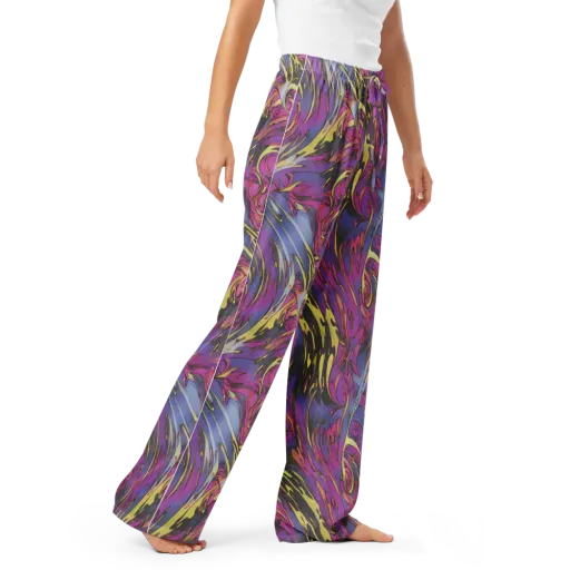 Psychedelic Surge on a Women's Pajama Pants