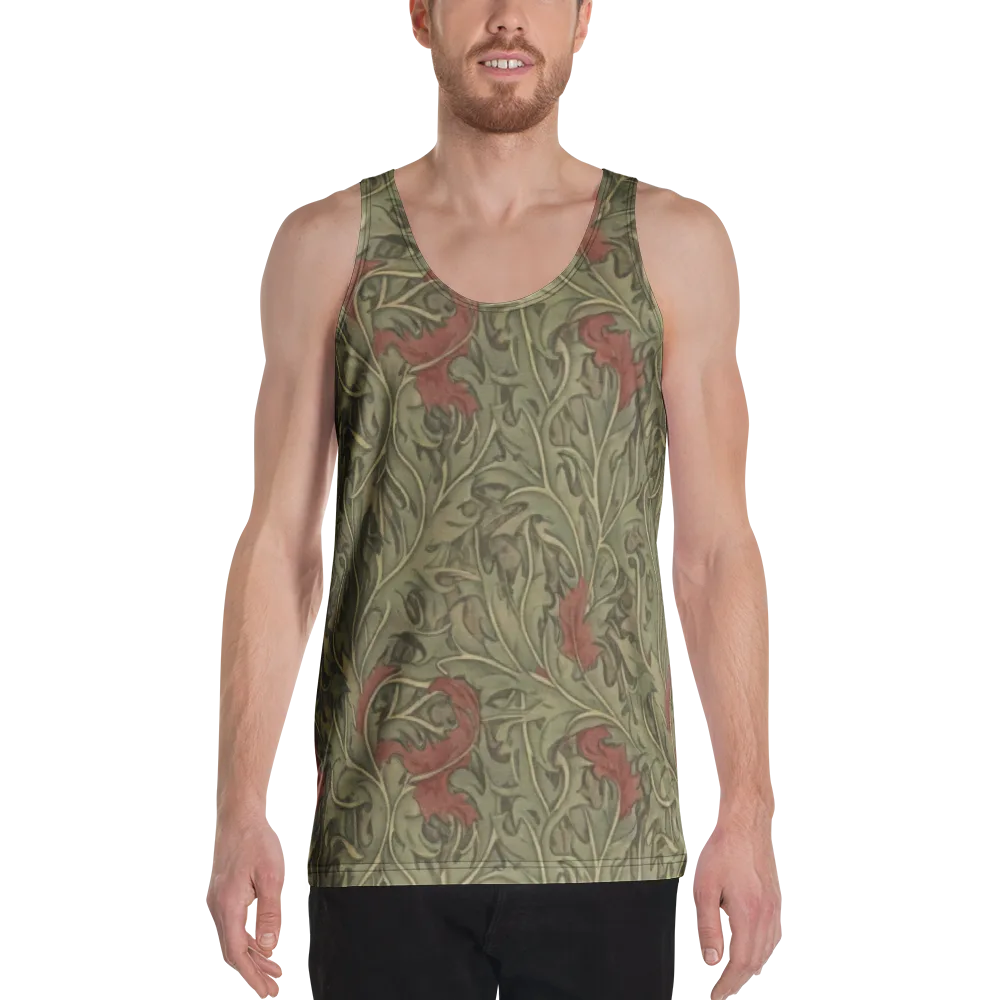 Moss Rose Arabesque on Men's Tank Top — Front