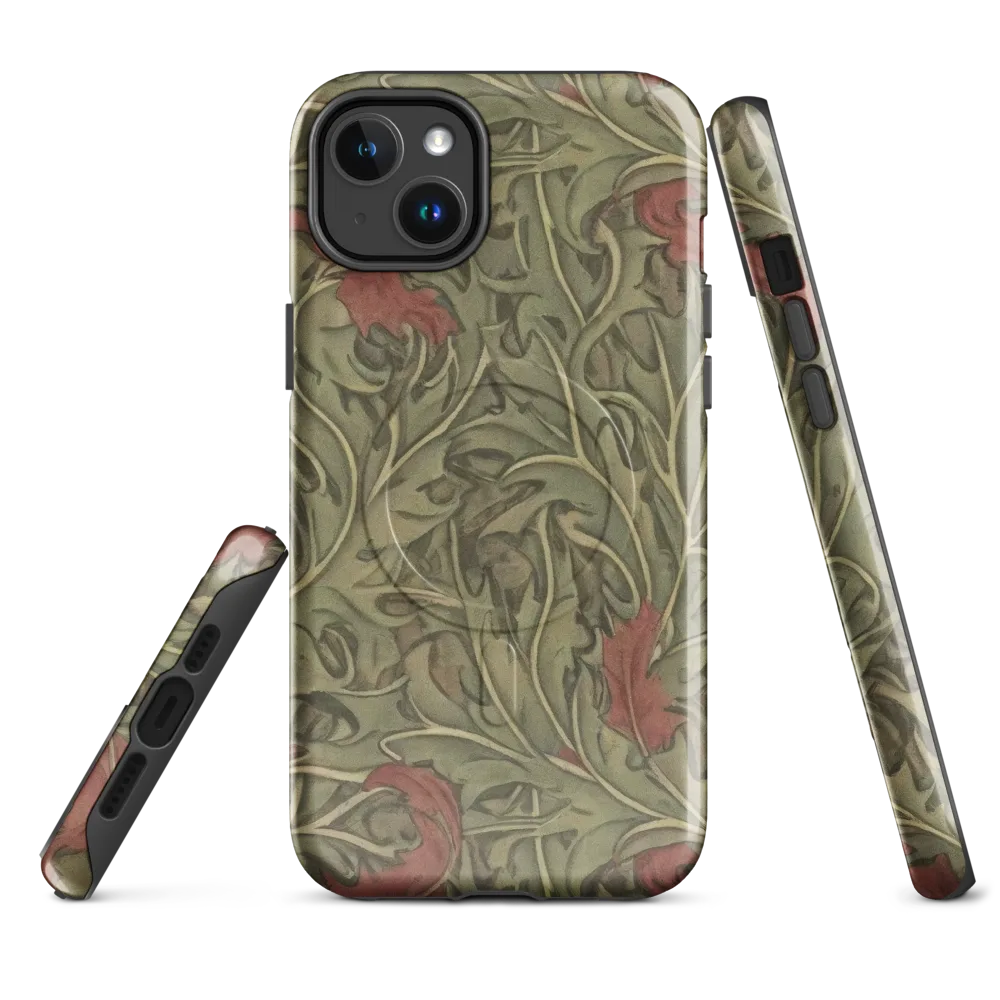 Moss Rose Arabesque on MagSafe Tough Case for iPhone® — Front
