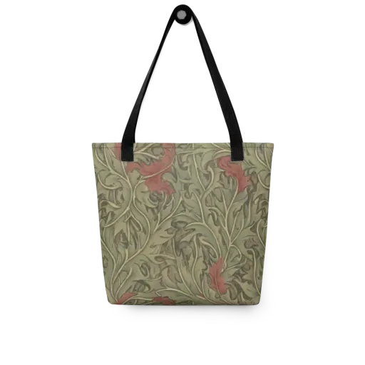 Moss Rose Arabesque on a Tote Bag