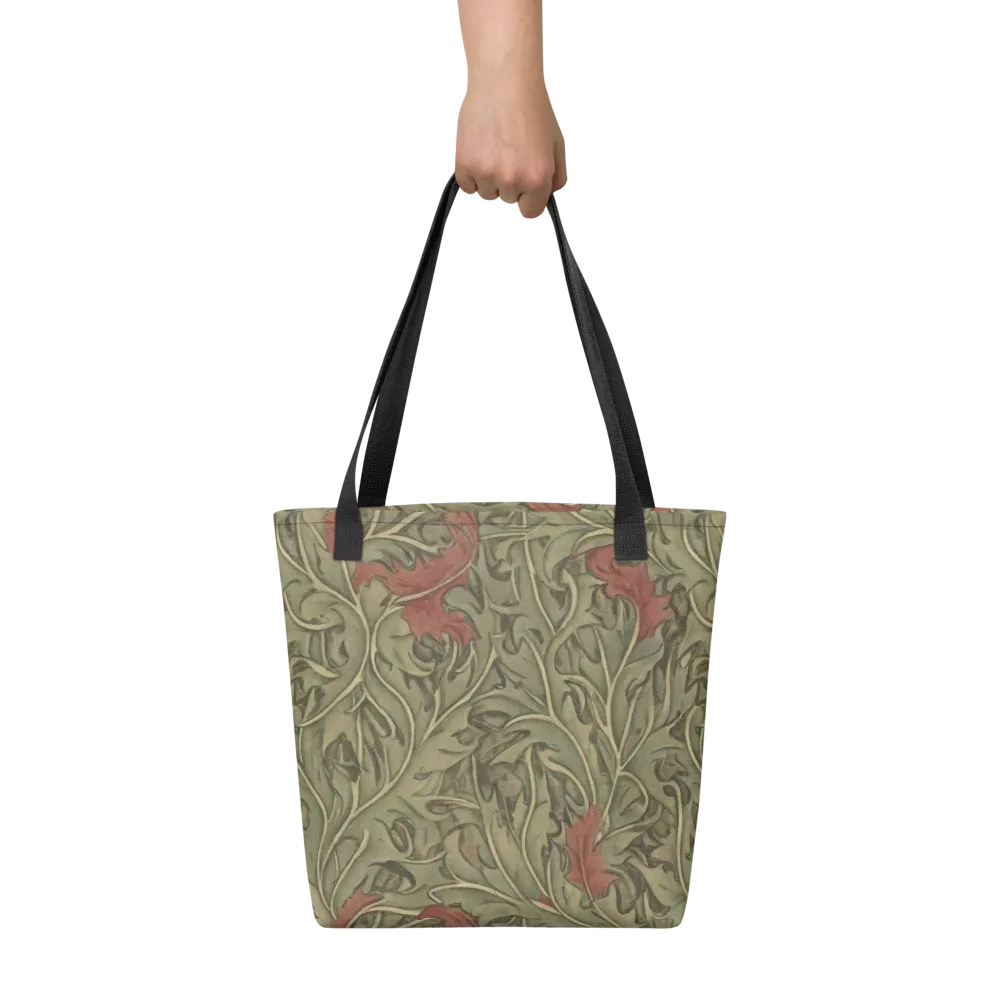 Moss Rose Arabesque on Tote Bag — Front