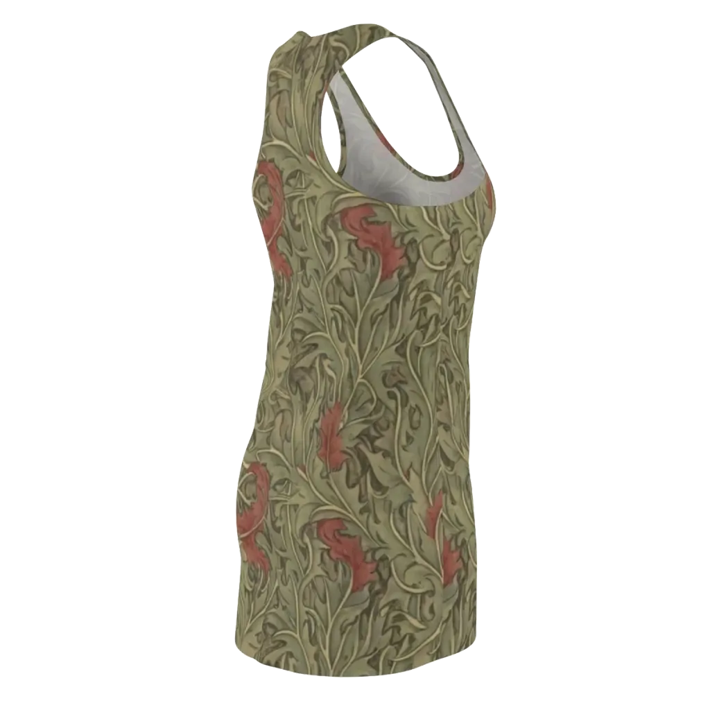 Moss Rose Arabesque on Racerback Dress — Back Side