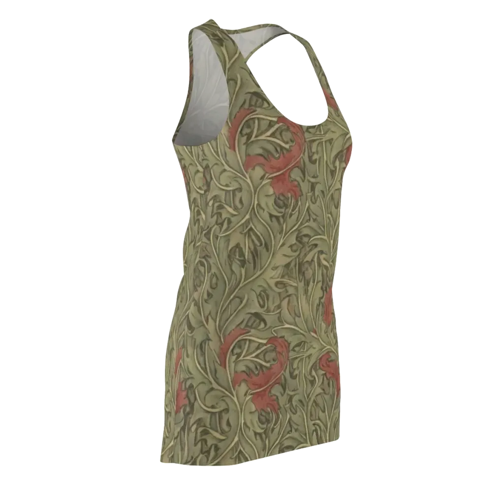 Moss Rose Arabesque on Racerback Dress — Front Side