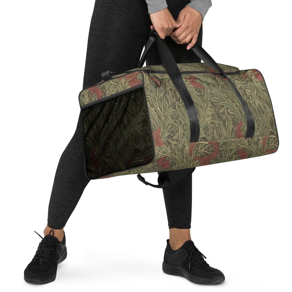 Moss Rose Arabesque on Duffle Bag — Right Front