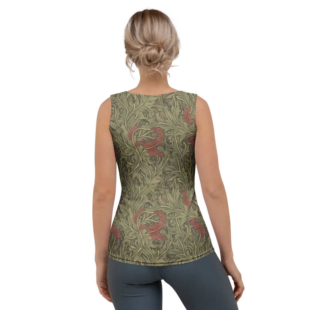 Moss Rose Arabesque on Women's Tank Top — Back