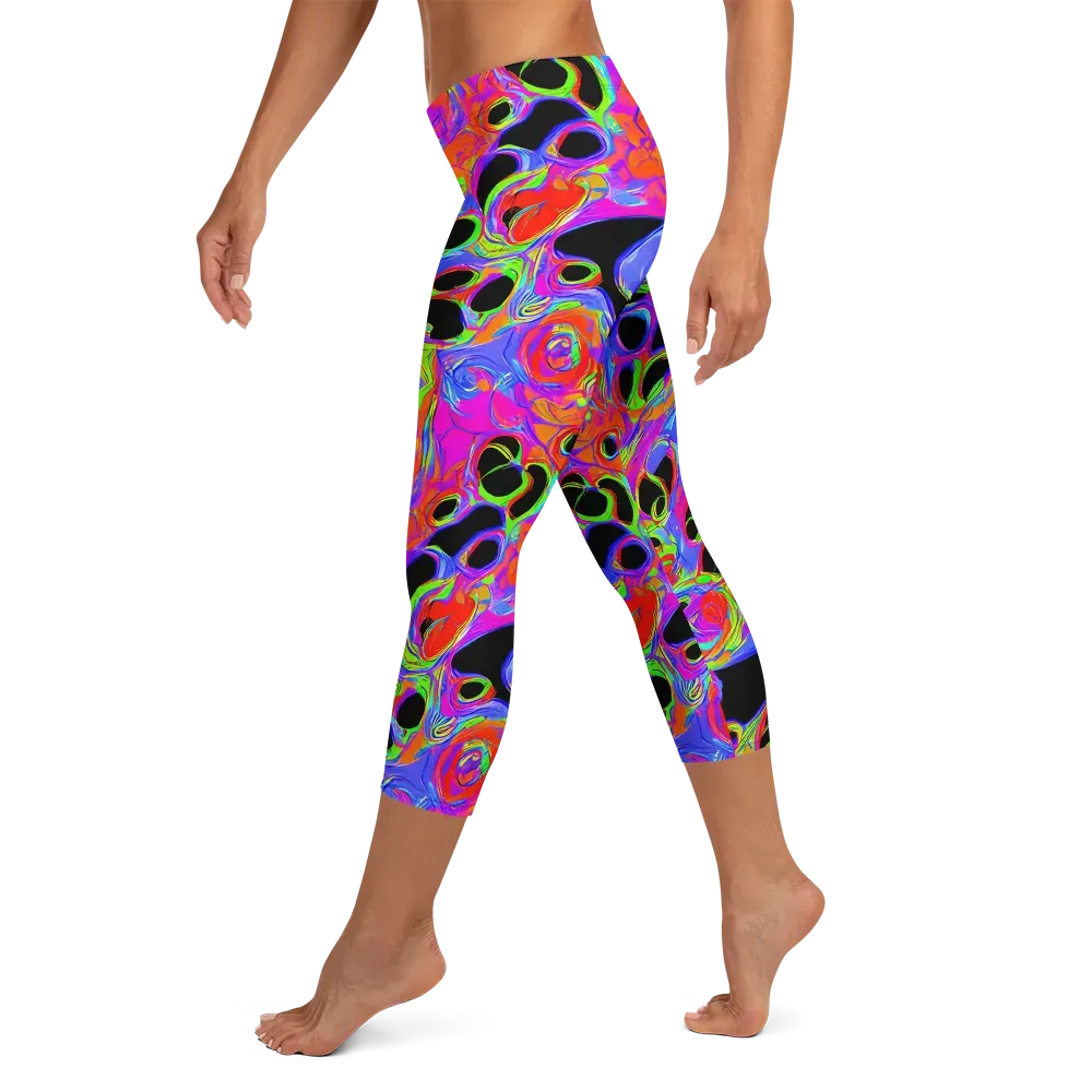 Luminous Abyss on Capri Leggings — Left