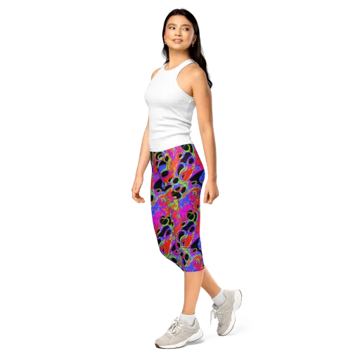 Luminous Abyss on a Capri Leggings