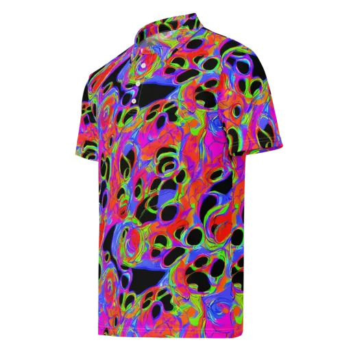 Luminous Abyss on a Men's Slim Fit Polo Shirt