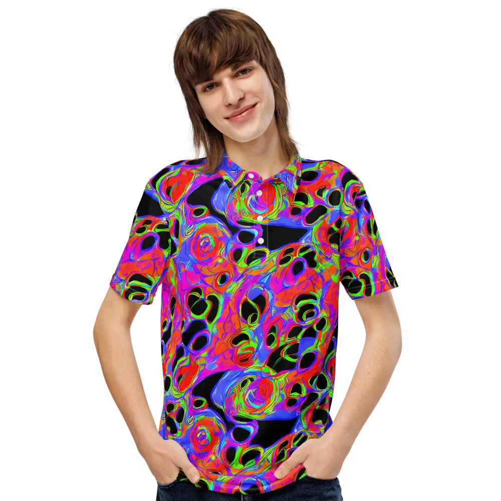 Luminous Abyss on Men's Slim Fit Polo Shirt — Front