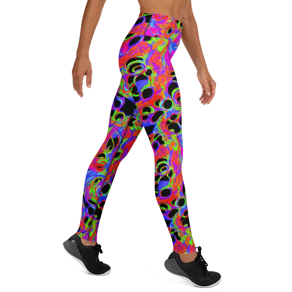 Luminous Abyss on Yoga Leggings — Right