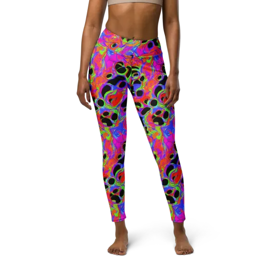 Luminous Abyss on a Yoga Leggings