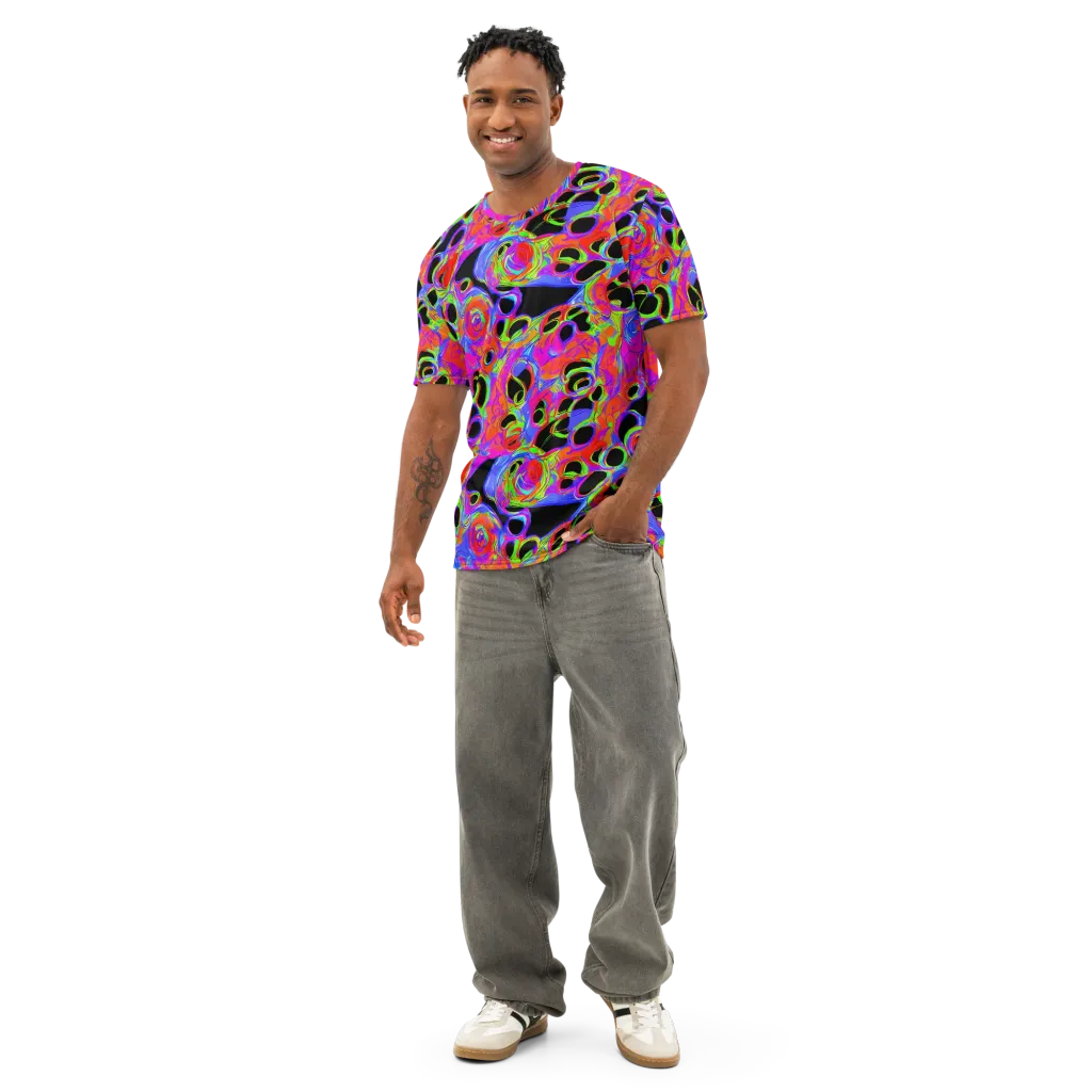 Luminous Abyss on Men's Cotton Crew Neck T-Shirt — Front