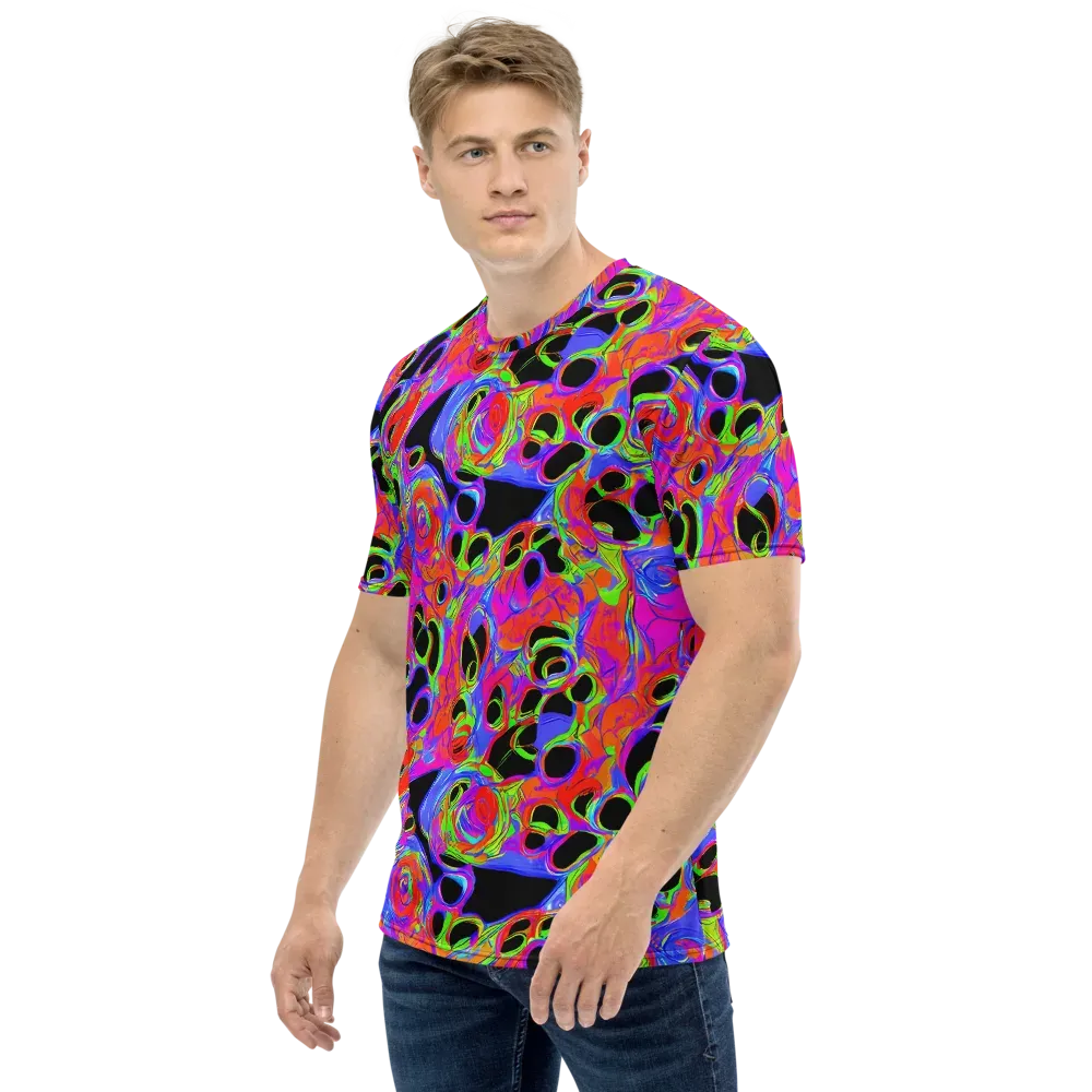 Luminous Abyss on Men's Crew Neck T-Shirt — Left