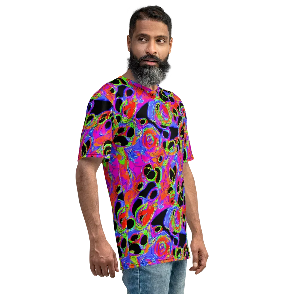 Luminous Abyss on Men's Crew Neck T-Shirt — Right