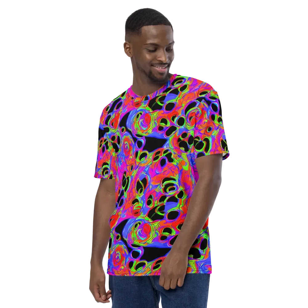Luminous Abyss on Men's Crew Neck T-Shirt — Left