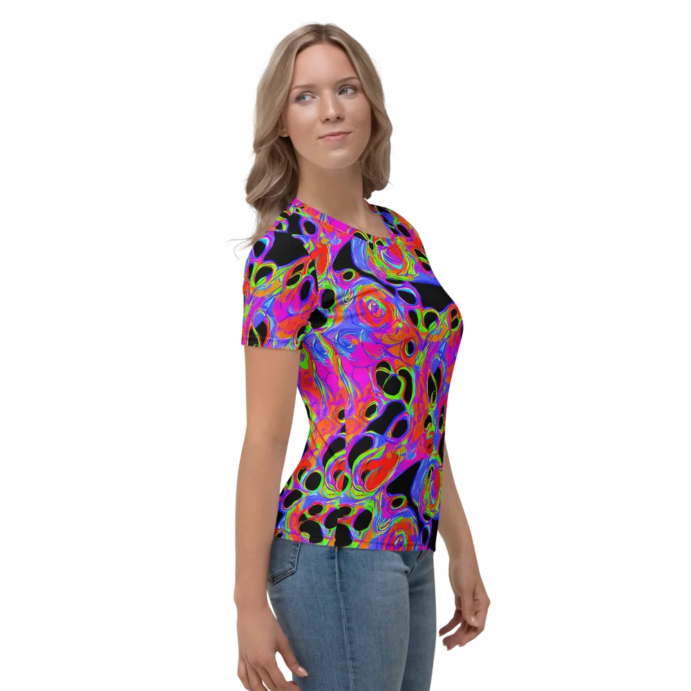 Luminous Abyss on Women's Crew Neck T-Shirt — Right