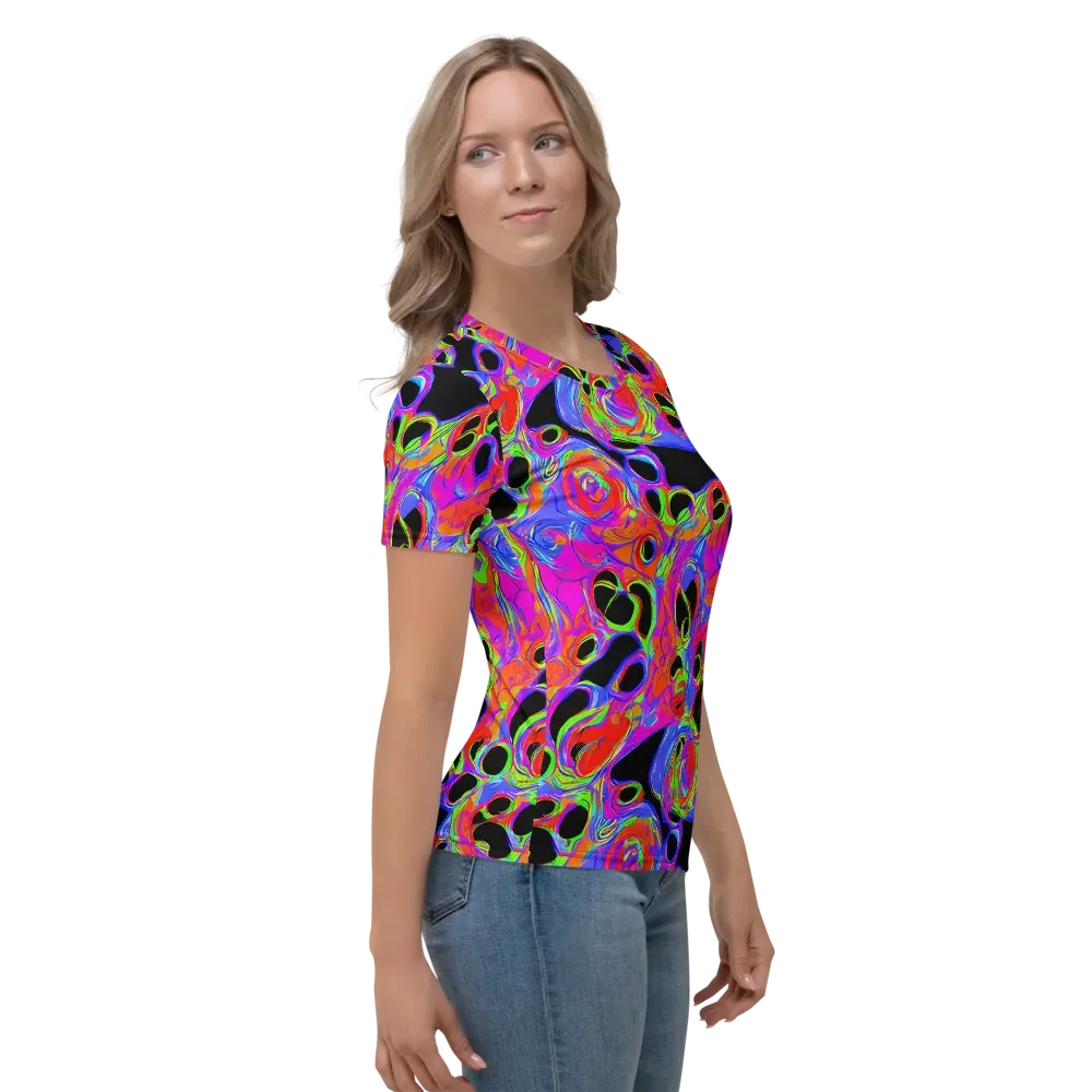 Luminous Abyss on Women's Crew Neck T-Shirt — Right