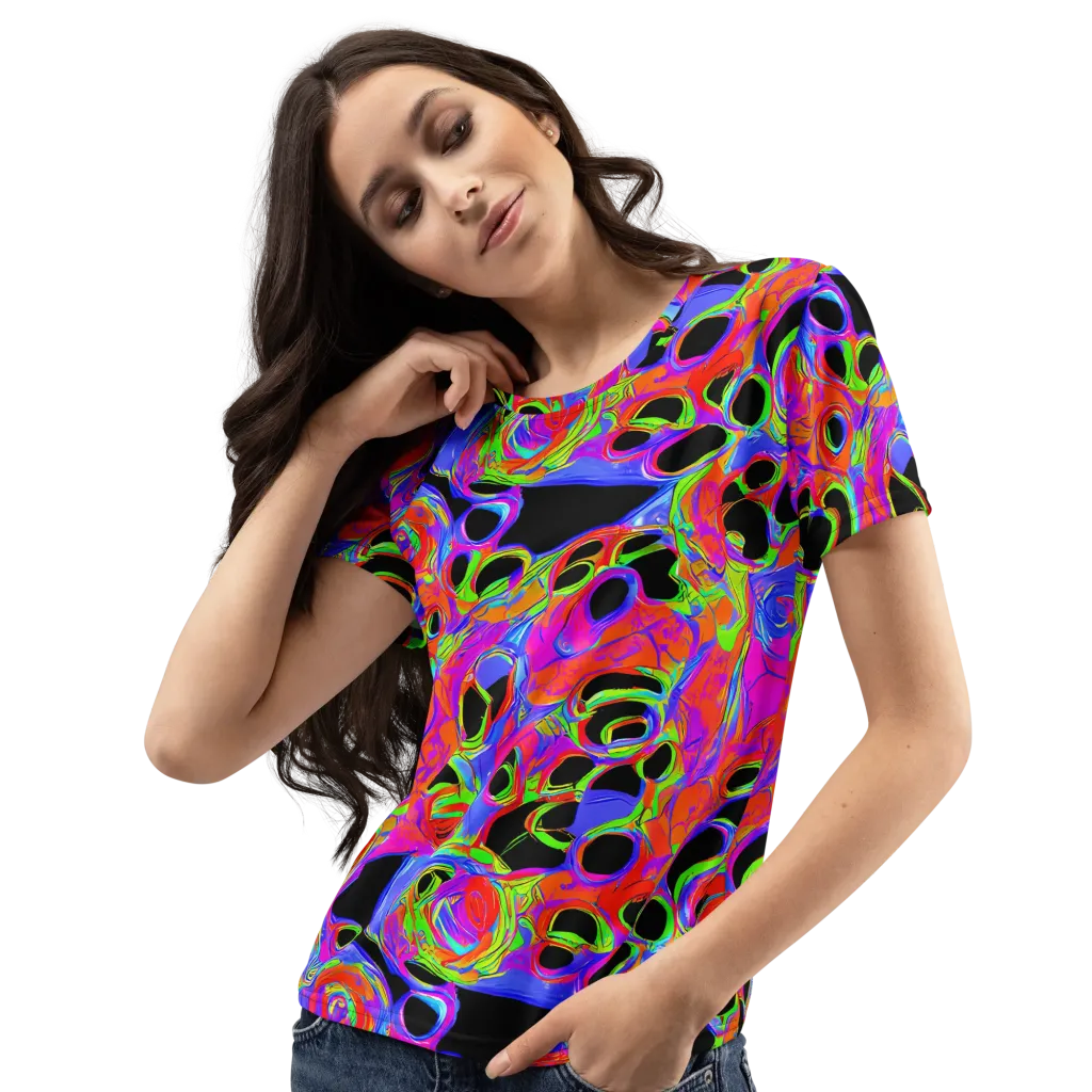 Luminous Abyss on Women's Crew Neck T-Shirt — Left Front