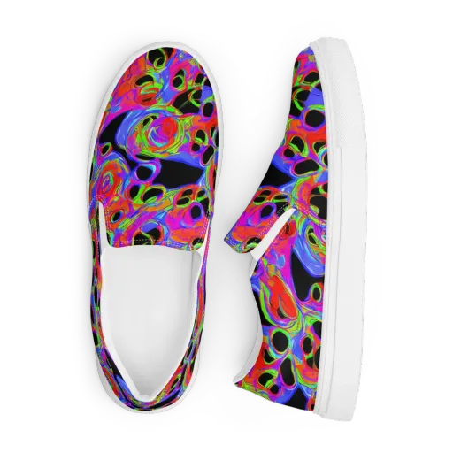 Luminous Abyss on a Men's Slip-On Canvas Shoes