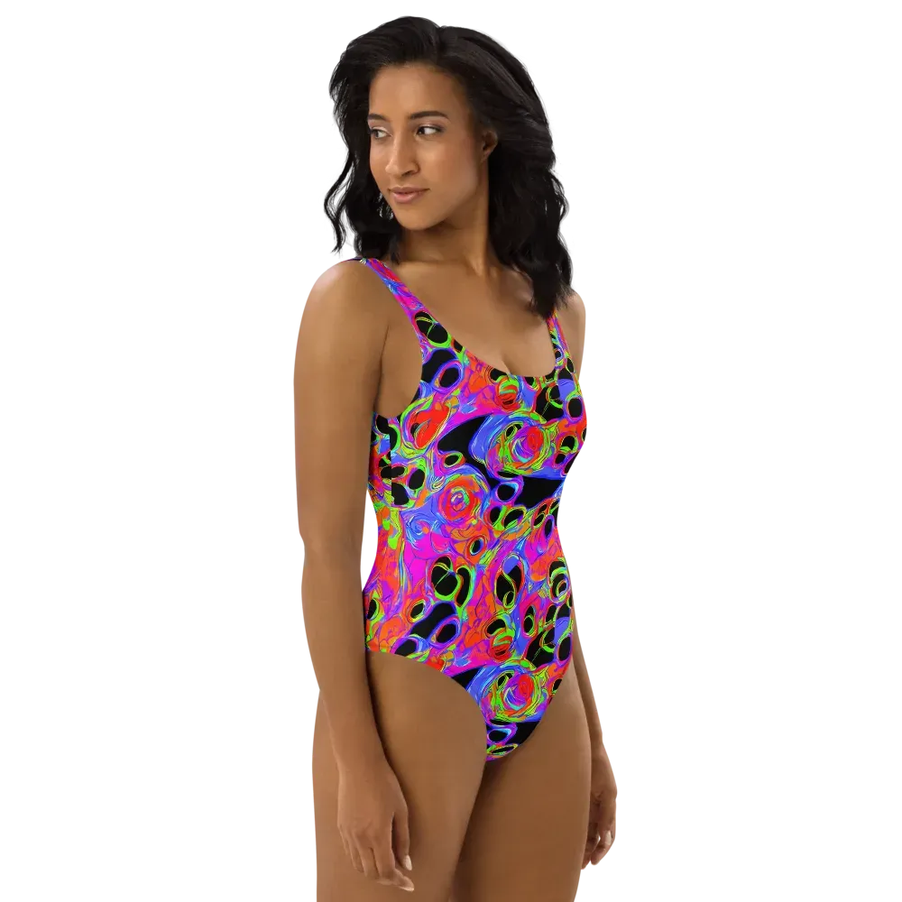 Luminous Abyss on One-Piece Swimsuit — Right